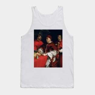 Portrait of Pope Leo X with Cardinals Giulio de' Medici and Luigi de' Rossi by Raphael Tank Top